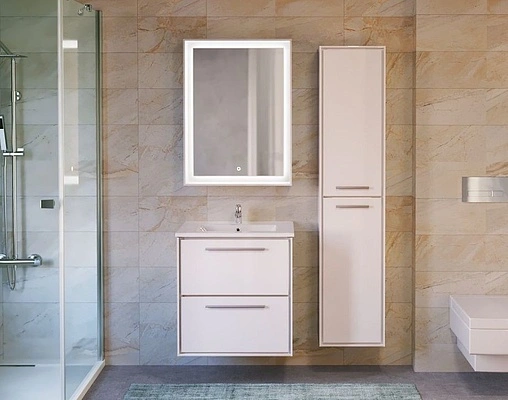 Зеркало с подсветкой Raval Frame 60 белый Fra.02.60/W