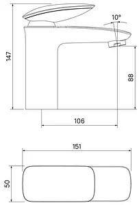 Смеситель для раковины IDDIS Stone хром STOSB00i01 Смеситель для раковины IDDIS Stone хром STOSB00i01, 2