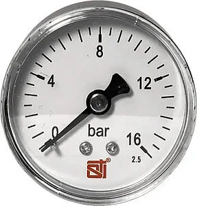 Манометр аксиальный STI 50мм 16 бар ¼&quot; МА50-14-16, 1