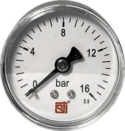 Манометр аксиальный STI 50мм 16 бар ¼&quot; МА50-14-16