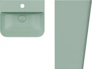 Раковина ISVEA Sott'Aqua 50 мятный 10SQ37001SV-2T, 1