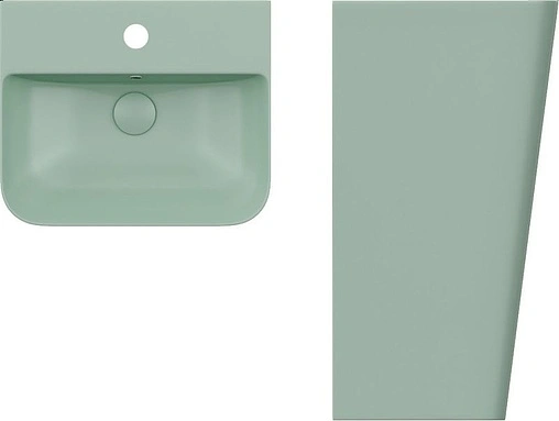 Раковина ISVEA Sott'Aqua 50 мятно-зеленый 10SQ37001SV-2T