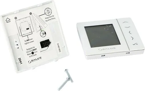 Проводной комнатный терморегулятор НО/НЗ 230В Salus EXPERT NSB белый VS30W