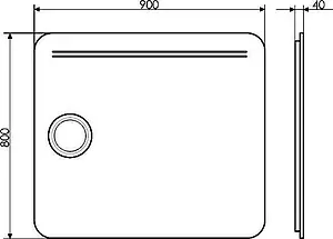 Зеркало с подсветкой Comforty Лондон 90 00004140523CF Зеркало с подсветкой Comforty Лондон 90 00004140523CF, 2