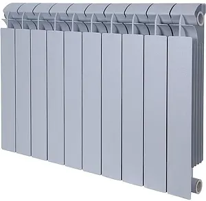 Радиатор биметаллический 10 секций Global Style Plus 500 серый Радиатор биметаллический 10 секций Global Style Plus 500 серый, 1