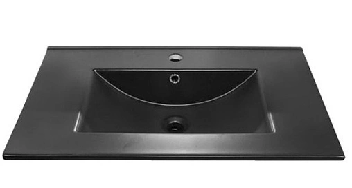 Тумба-умывальник напольная Comforty Бредфорд 75 дуб тёмный/чёрный 00004149064CF