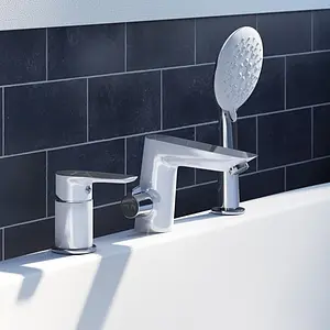 Смеситель на борт ванны на 3 отверстия IDDIS Cloud белый/хром CLOSB30i07 Смеситель на борт ванны на 3 отверстия IDDIS Cloud белый/хром CLOSB30i07, 3