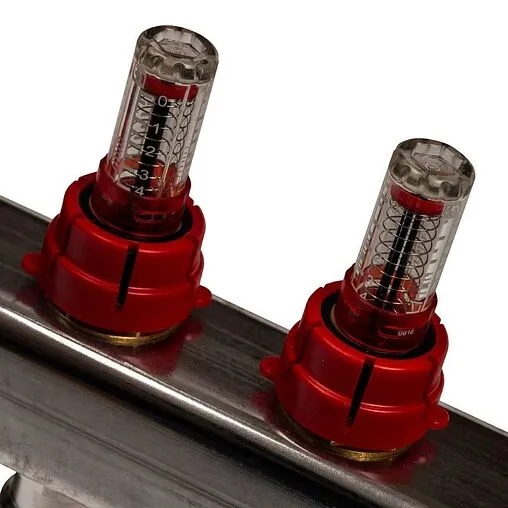 Группа коллекторная с расходомерами 9 отводов 1&quot;в/в x ¾&quot;ек Stout SMS-0927-000009