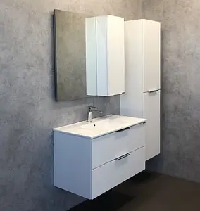 Тумба-умывальник подвесная Comforty Бруклин 90 сосна белая 00004148005CF, 5