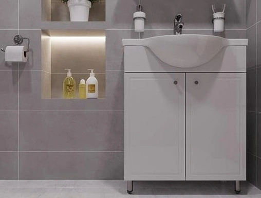 Тумба-умывальник напольная Cersanit Sido 50 белый F-SU-SIDO-NATI50+S-UM-NAT50/1-w