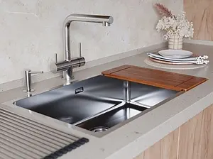 Смеситель для кухни с подключением к фильтру и выдвижным изливом Omoikiri Takamatsu-S-BN нержавеющая сталь 4994346 Смеситель для кухни с подключением к фильтру и выдвижным изливом Omoikiri Takamatsu-S-BN нержавеющая сталь 4994346, 3