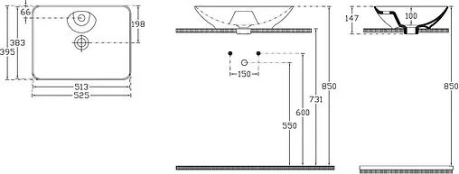 Раковина Allen Brau Fantasy 50 белый 4.11015.20