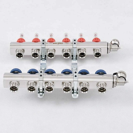 Группа коллекторная с расходомерами 6 отводов 1&quot;в/в x ¾&quot;ек Uni-fitt 440E4306