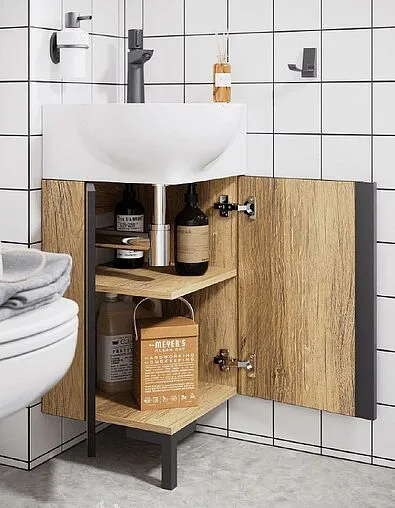 Тумба-умывальник напольная Aqwella Porto 45 дуб балтийский POR0104DB+4640021061435