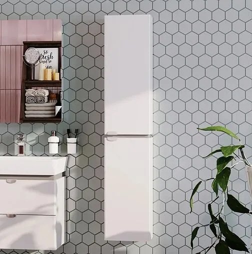 Шкаф-пенал подвесной Aquaton Скай PRO 30 белый глянец 1A238603SY01R