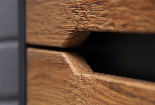 Тумба под умывальник подвесная Домино Karat 100 дуб вотан/антрацит DK3204T