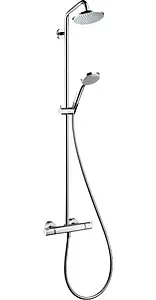 Душевая система с термостатом для душа Hansgrohe Croma 160 1jet хром 27135000 Душевая система с термостатом для душа Hansgrohe Croma 160 1jet хром 27135000, 1