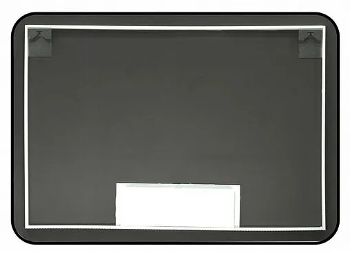 Зеркало с подсветкой Continent Torry Led 90x70 с фоновой подсветкой, бесконтактным сенсором чёрный ЗЛП1941