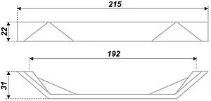 Ручка для мебели BelBagno AURORA хром RS268CP.4/192, 2