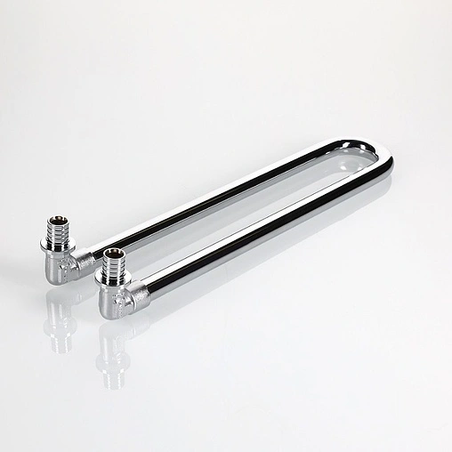 Уголок аксиальный радиаторный с хромированной трубкой (комплект) 16мм x 15мм L-300мм Valtec VTm.481.DC.001615