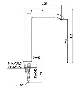 Смеситель для раковины Paffoni Level хром LES081CR Смеситель для раковины Paffoni Level хром LES081CR, 2