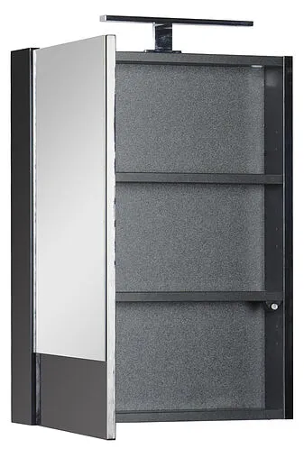 Шкаф-зеркало Aquanet Нота 58 L чёрный 00169191