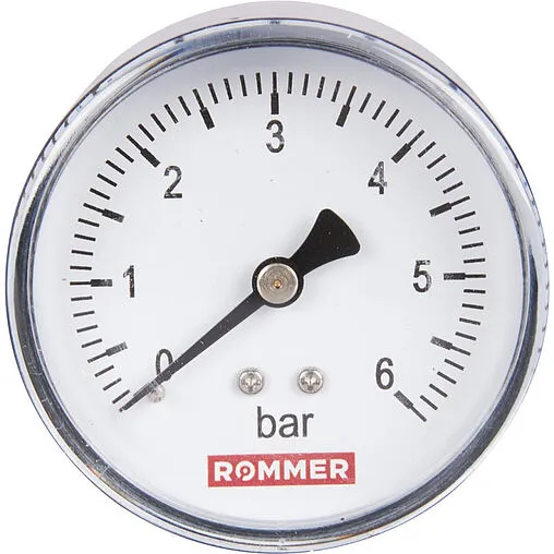 Манометр аксиальный Rommer 63 мм 6 бар ¼&quot; RIM-0009-630608