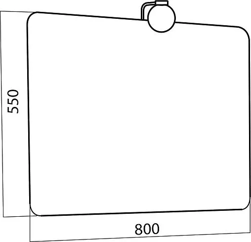 Зеркало с подсветкой Am.Pm Awe 80 M15MOX0801SG
