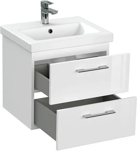 Тумба-умывальник подвесная Cersanit Lara 50 белый 64131+