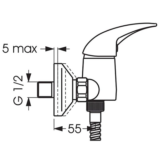 Смеситель для душа Vidima Orion хром BA003AA