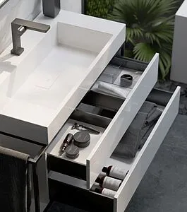 Тумба под умывальник подвесная Clarberg Logic T8/R белый LOG0108R Тумба под умывальник подвесная Clarberg Logic T8/R белый LOG0108R, 5