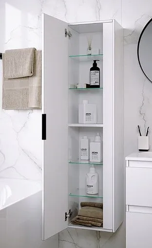 Шкаф-пенал подвесной Aqwella Accent 35 белый ACC0535W Шкаф-пенал подвесной Aqwella Accent 35 белый ACC0535W