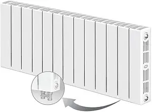 Радиатор биметаллический 13 секции нижнее правое подключение Rifar Supremo Ventil 350 RSVR35013 Радиатор биметаллический 13 секции нижнее правое подключение Rifar Supremo Ventil 350 RSVR35013, 1