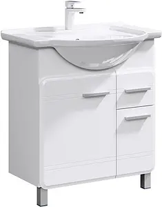 Тумба-умывальник напольная Aqwella Corsica 75 белый KOR0107+4620008197470 Тумба-умывальник напольная Aqwella Corsica 75 белый KOR0107+4620008197470, 1