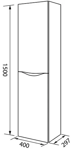 Шкаф-пенал подвесной IDDIS Cloud белый CLO40W0i97 Шкаф-пенал подвесной IDDIS Cloud белый CLO40W0i97