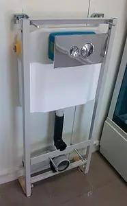 Инсталляция для подвесного унитаза Set 3 в 1 Viega Eco 8180.31 713386 с кнопкой хром глянцевый, 5