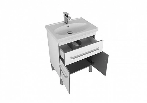 Тумба под умывальник напольная Aquanet Сиена 60 белый 00186363