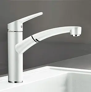 Смеситель для кухни с выдвижным изливом Blanco Nea-S белый 520300 Смеситель для кухни с выдвижным изливом Blanco Nea-S белый 520300, 2