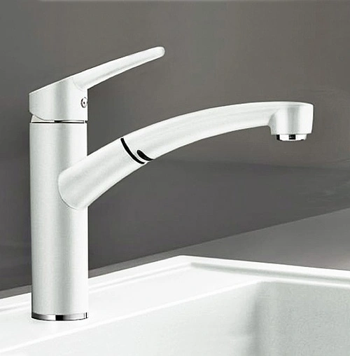 Смеситель для кухни с выдвижным изливом Blanco Nea-S белый 520300