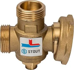 Трехходовой термостатический антиконденсационный клапан 1" Kvs 3.2 Stout SVM-0050-327007 Трехходовой термостатический антиконденсационный клапан 1" Kvs 3.2 Stout SVM-0050-327007, 3
