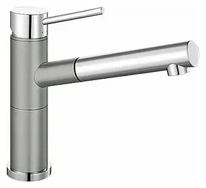 Смеситель для кухни с выдвижным изливом Blanco Alta-S Compact жемчужный 520730 Смеситель для кухни с выдвижным изливом Blanco Alta-S Compact жемчужный 520730, 1