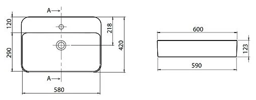 Раковина Allen Brau Liberty 60 белый 4.32013.20