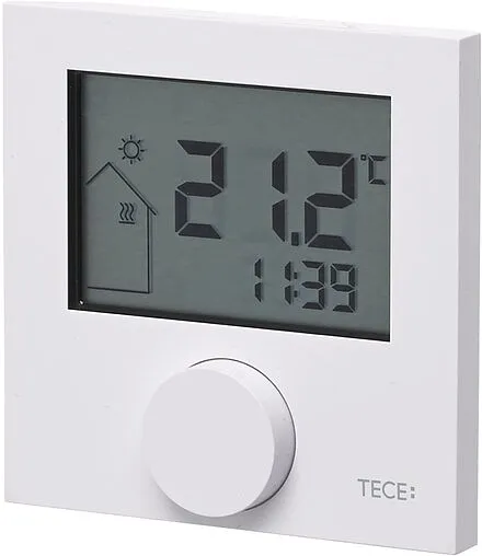 Проводной комнатный терморегулятор НЗ 24В TECEfloor RT- D 24 Control белый 77410037