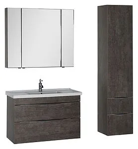 Шкаф-зеркало Aquanet Эвора 100 дуб антик 00182998 Шкаф-зеркало Aquanet Эвора 100 дуб антик 00182998, 4