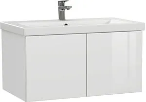 Тумба-умывальник подвесная Cersanit Colour 80 белый 64259+, 1