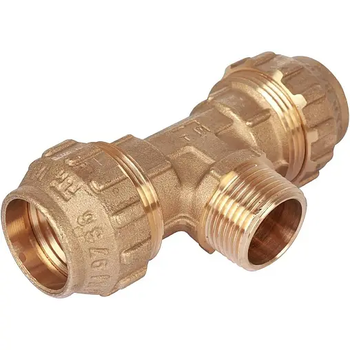 Тройник компрессионный переходной 25мм x ¾&quot;н x 25мм Tiemme 3400069