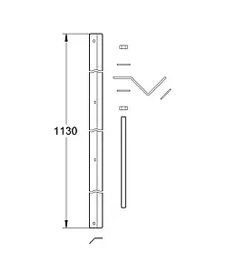 Комплект креплений для углового монтажа инсталляции Grohe Rapid SL 38562001 Комплект креплений для углового монтажа инсталляции Grohe Rapid SL 38562001, 2