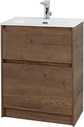 Тумба-умывальник напольная BelBagno KRAFT 60 Rovere Tabacco KRAFT39-600/390-2C-PIA-RT+BB600/390ETL