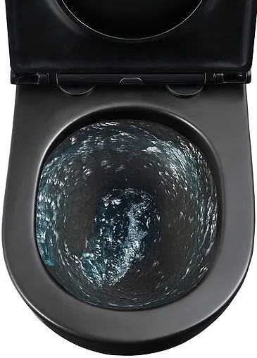 Унитаз подвесной безободковый Lemark Glazer Торнадо 3.0 черный матовый 9612004