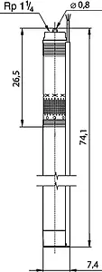 Насос скважинный центробежный 3" Grundfos SQ 2-55 96524433 Насос скважинный центробежный 3" Grundfos SQ 2-55 96524433, 5